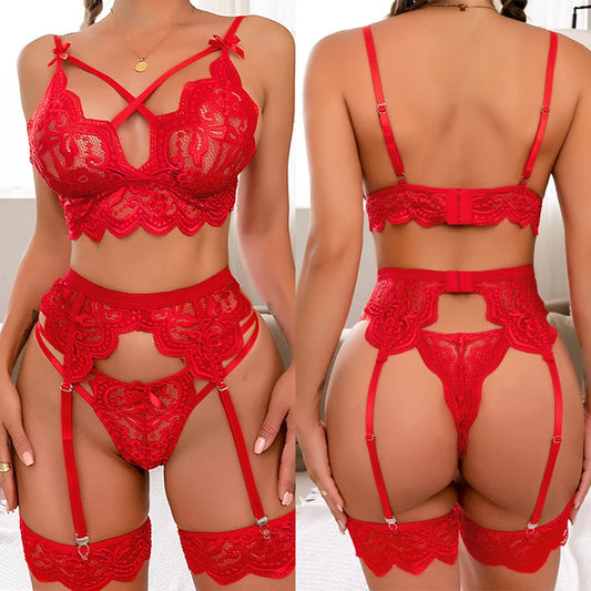 Midnight Lace Lingerie Set